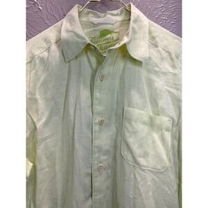 Tommy Bahama Relax Linen Shirt Mens‎ Long Sleeve Pocket Button Up Size Medium